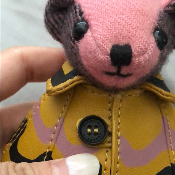 Burberry Thomas Bear with leather Cape - Picture 4 of 7